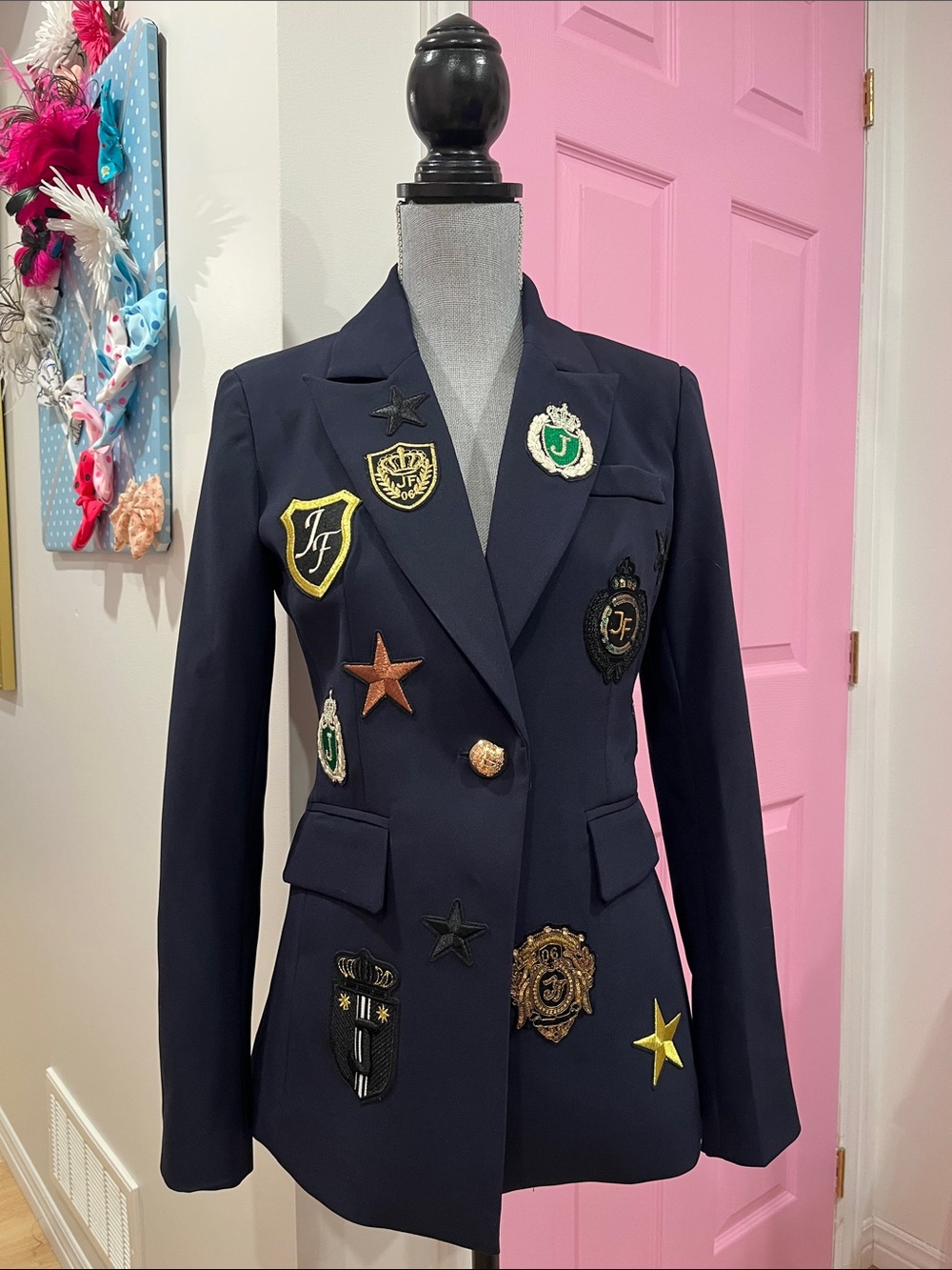 ⚓️ Navy Patch Blazer Jacket ⚓️